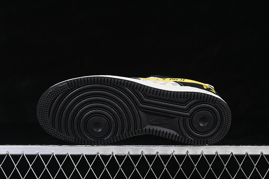 Nike [LD1999-019]-[AIR FORCE 1 07 LOW CASUAL SNEAKERS WHITE/BLACK/YELLOW]-[WOMAN:36-39]-[MAN:40-45] - Image 15