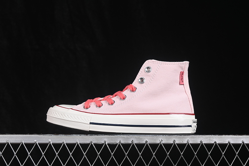 CHUCK 70 SNL HIGH-TOP CASUAL SKATE SHOES PINK/WHITE · A18854C, photo 1