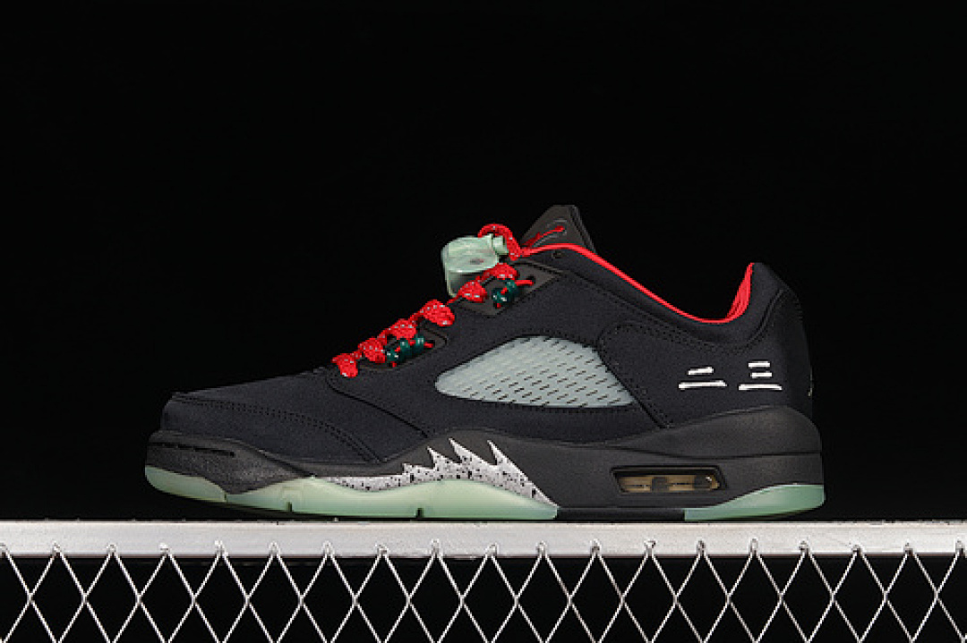 Jordan [DM4640-036]-[CLOT X AIR JORDAN 5 RETRO LOW BLACK/CLASSIC JADE-FIRE RED]-[MAN:40-47.5], photo 1