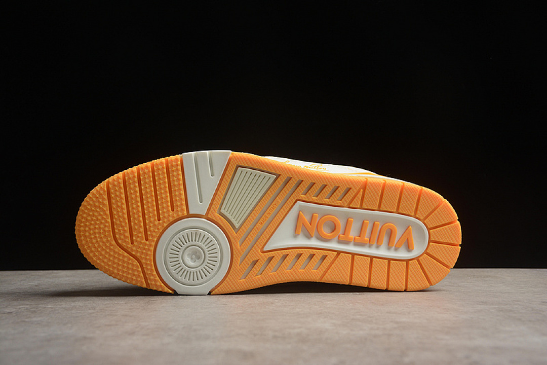 Louis Vuitton [2022TRAINER L*V LOUIS VUITTON TRAINER WHITE/ORANGE]-[WOMAN:35-39]-[MAN:40-45] - Image 11
