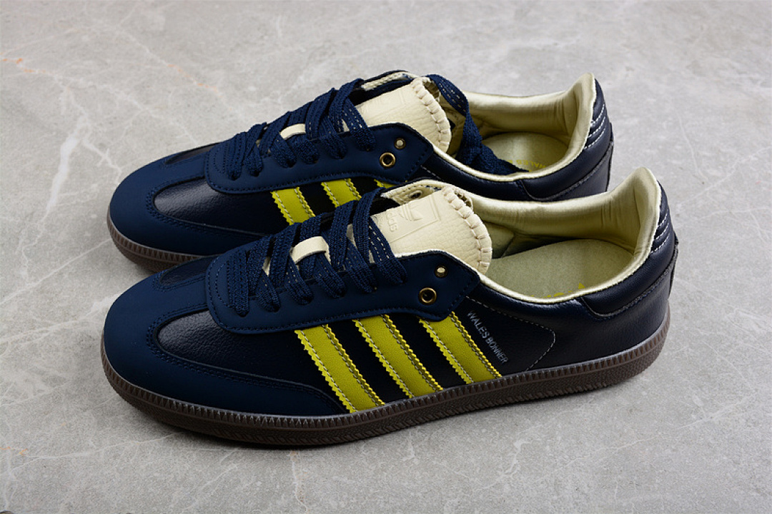 Adidas [S42595]-[WALES BONNER SAMBA SHOES COLLEGIATE NAVY/CREAM WHITE/YELLOW]-[UNISEX:35-45] - Image 10