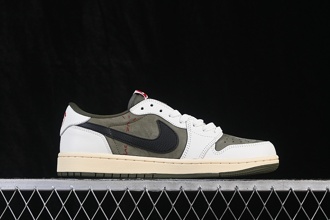Jordan [DM7866-200]-[TRAVIS SCOTT AIR JORDAN 1 LOW OG WHITE/GREEN]-[WOMAN:36-39]-[MAN:40-48.5] - Image 16