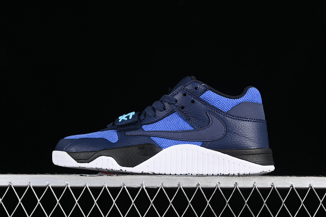 Jordan [FZ8117-001]-[TRAVIS SCOTT X JORDAN CUT THE CHECK BLACK/THUNDER BLUE]-[WOMAN:36-39]-[MAN:40-45], photo 1