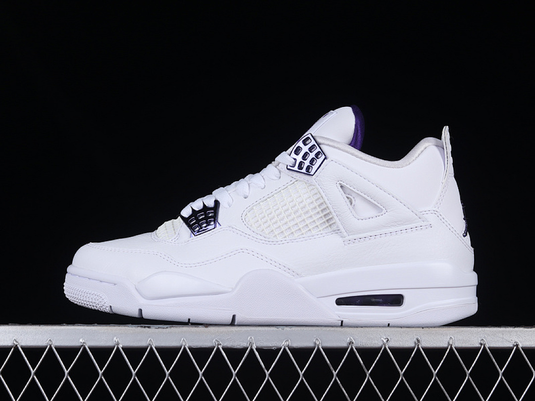 Jordan [CT8527-115]-[OG AIR JORDAN 4 RETRO WHITE/COURT PURPLE/METALLIC SILVER]-[MAN:40-47.5], photo 1