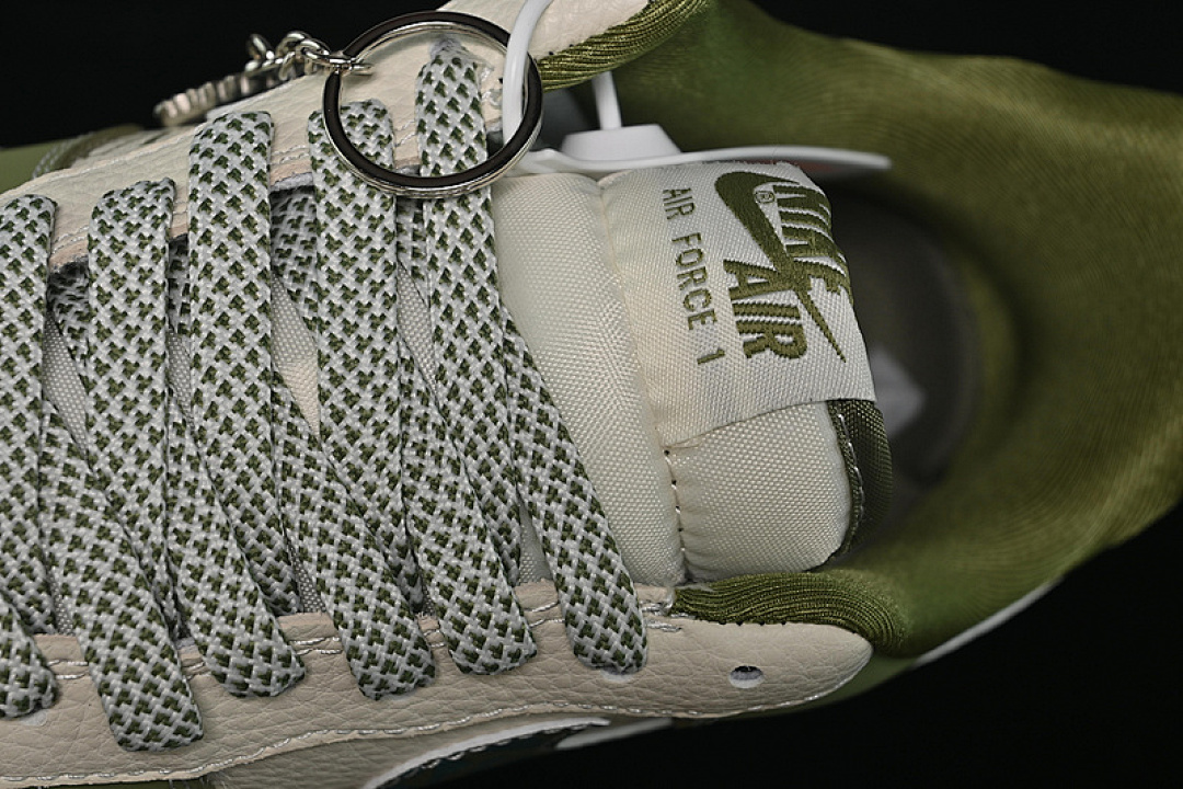 Nike [KK1988-094]-[AIR FORCE 1 07 LOW WHITE/GREY/GREEN]-[WOMAN:36-39]-[MAN:40-45] - Image 9