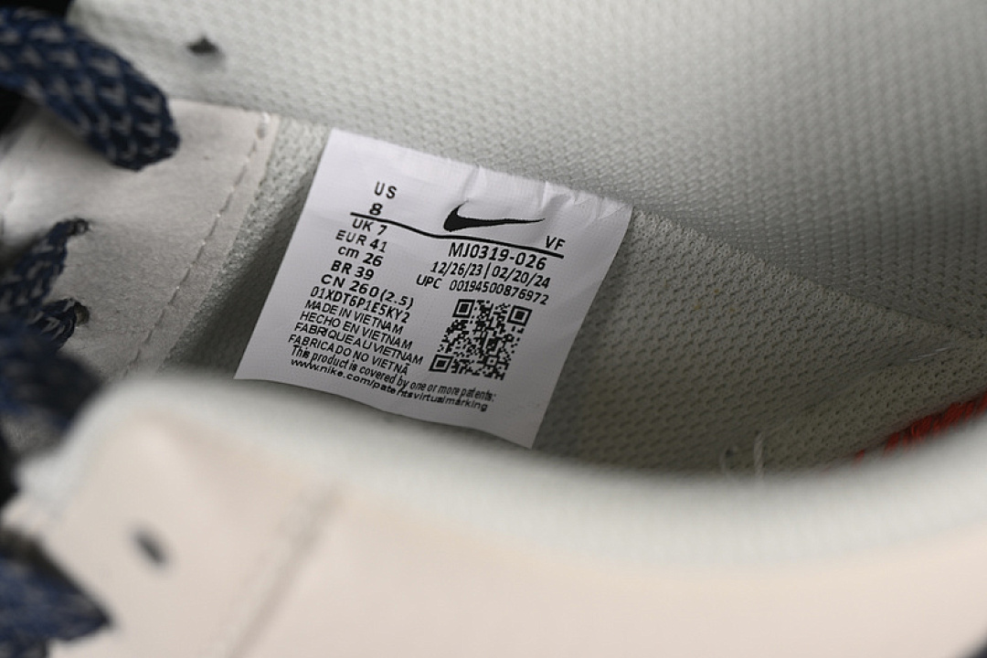 Nike [MJ0319-026]-[AIR FORCE 1 07 LOW WHITE/BLUE]-[WOMAN:36-39]-[MAN:40-45] - Image 6