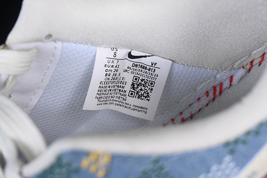 Nike [DN1688-813]-[AIR FORCE 1 07 LOW WHITE/BLUE/RED]-[WOMAN:36-39]-[MAN:40-45] - Image 6