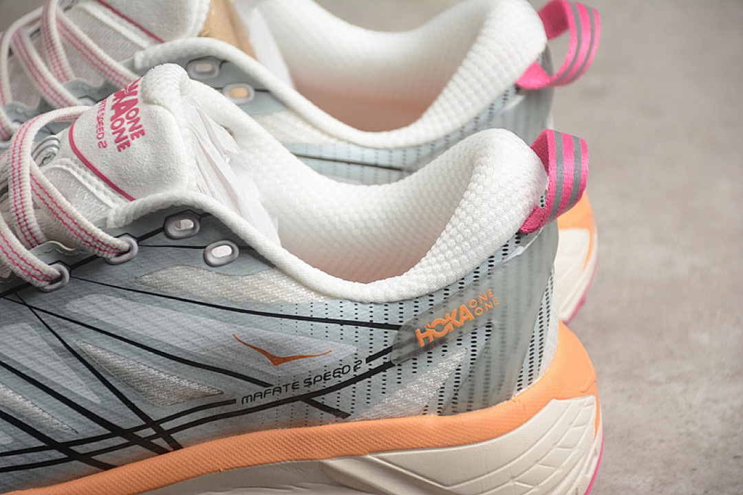 Hoka [1126851]-[HOKA MAFATE SPEED 2 WHITE/BLACK/PINK/GREEN]-[WOMAN:36-39]-[MAN:40-45] - Image 6