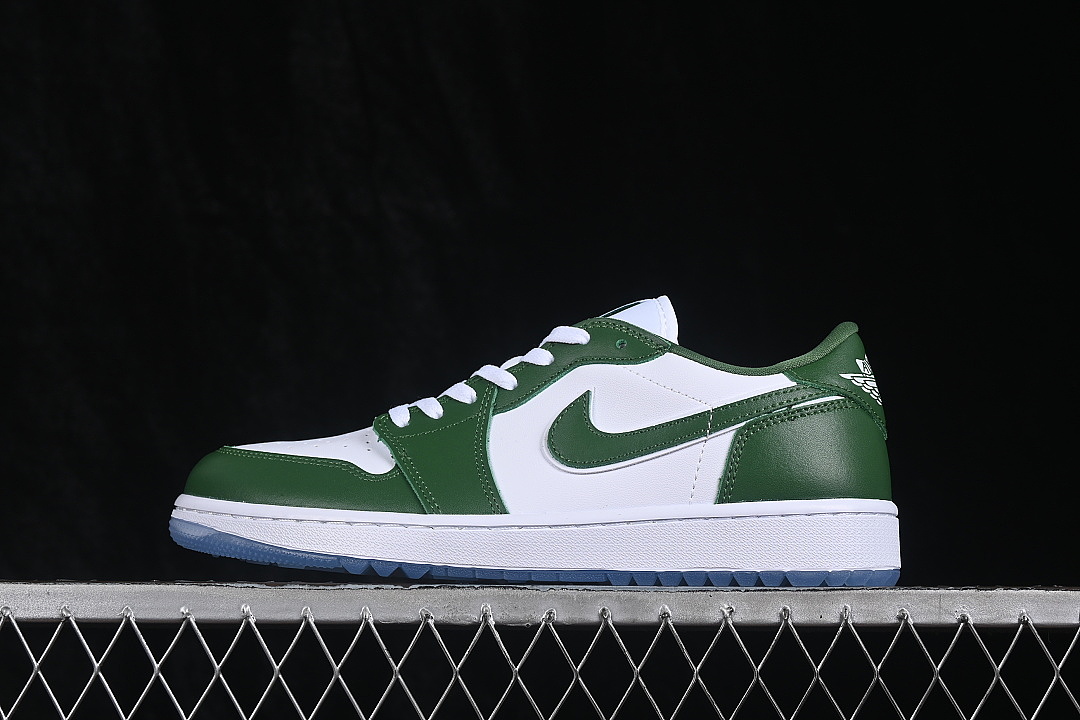 Jordan AIR Jordan 1 LOW AJ1 BASKETBALL SHOES GREEN/WHITE · DD9315-300, photo 1
