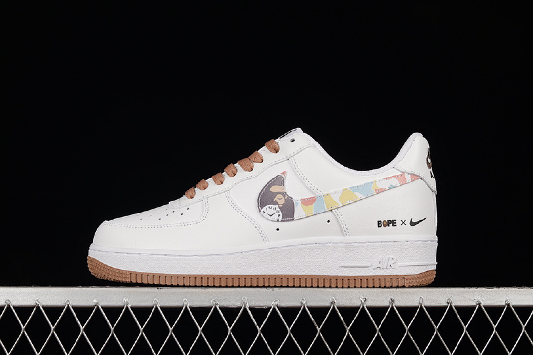 Nike [AF1234-003]-[AIR FORCE 1 LOW 07 BOPE WHITE/LIGHT BROWN/WHITE]-[WOMAN:36-39]-[MAN:40-45], photo 1
