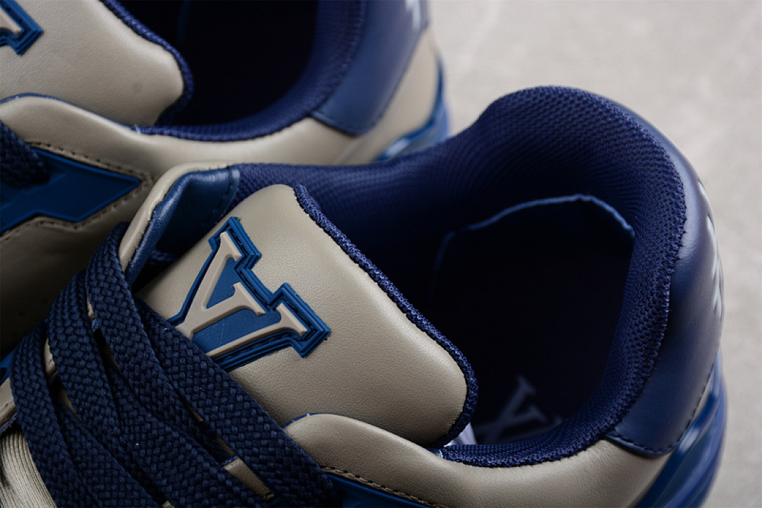Louis Vuitton [L*V LOW TRAINER SNEAKER GREY/BLACK/NAVY BLUE]-[MAN:38-45] - Image 7