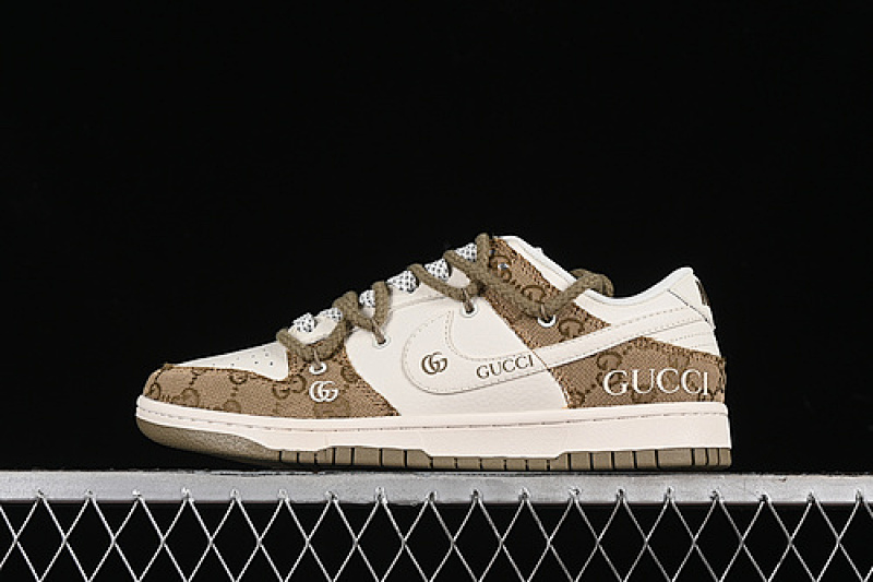 Nike SB DUNK LOW GU*CCI WHITE/YELLOW · SJ2068-273, photo 1