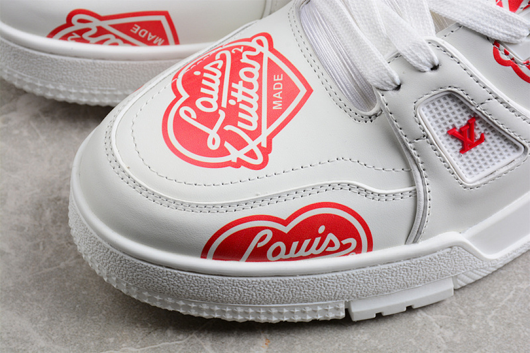 Louis Vuitton [L*V LOW SHOES WHITE/WHITE/RED]-[MAN:38-45] - Image 12