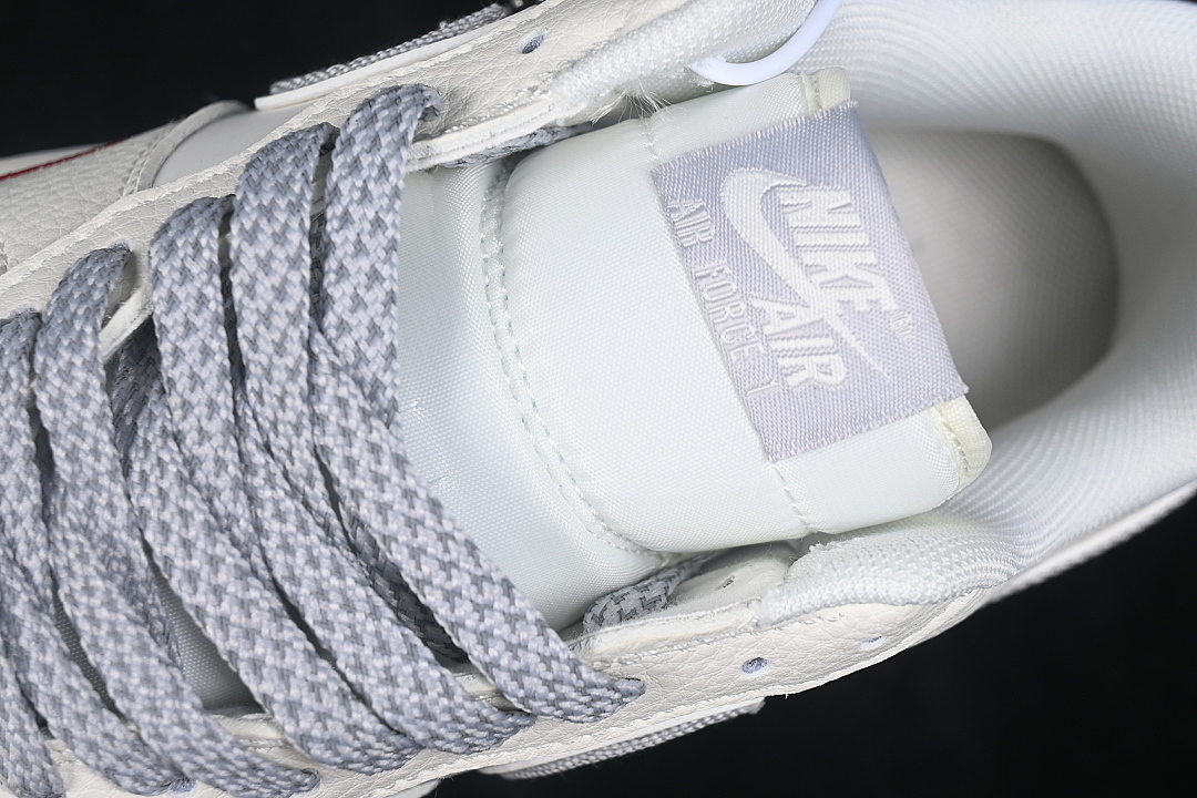 Nike [DN9688-106]-[AIR FORCE 1 07 LOW CASUAL SNEAKERS WHITE/GREY/WHITE]-[WOMAN:36-39]-[MAN:40-45] - Image 9