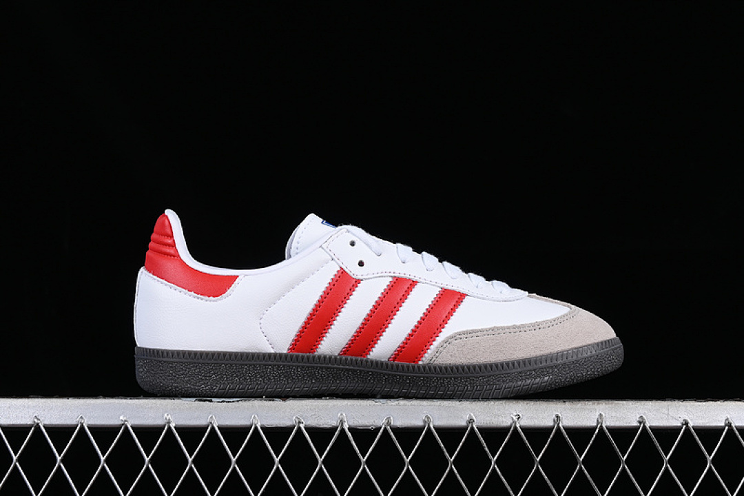 Adidas [IG1025]-[ADIDAS SAMBA VEGAN WHITE/BLACK/RED/GREY]-[WOMAN:35-39]-[MAN:40-46] - Image 16