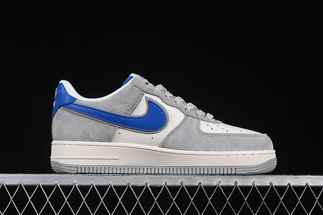 Nike [XZ6188-745]-[AIR FORCE 1 07 LOW WHITE/BLUE/GREY]-[WOMAN:36-39]-[MAN:40-45] - Image 16