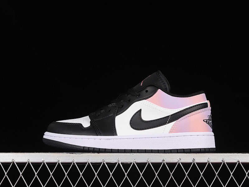 Jordan AIR Jordan 1 LOW BLACK/WHITE/PINK-PURPLE · DQ2516-108, photo 1