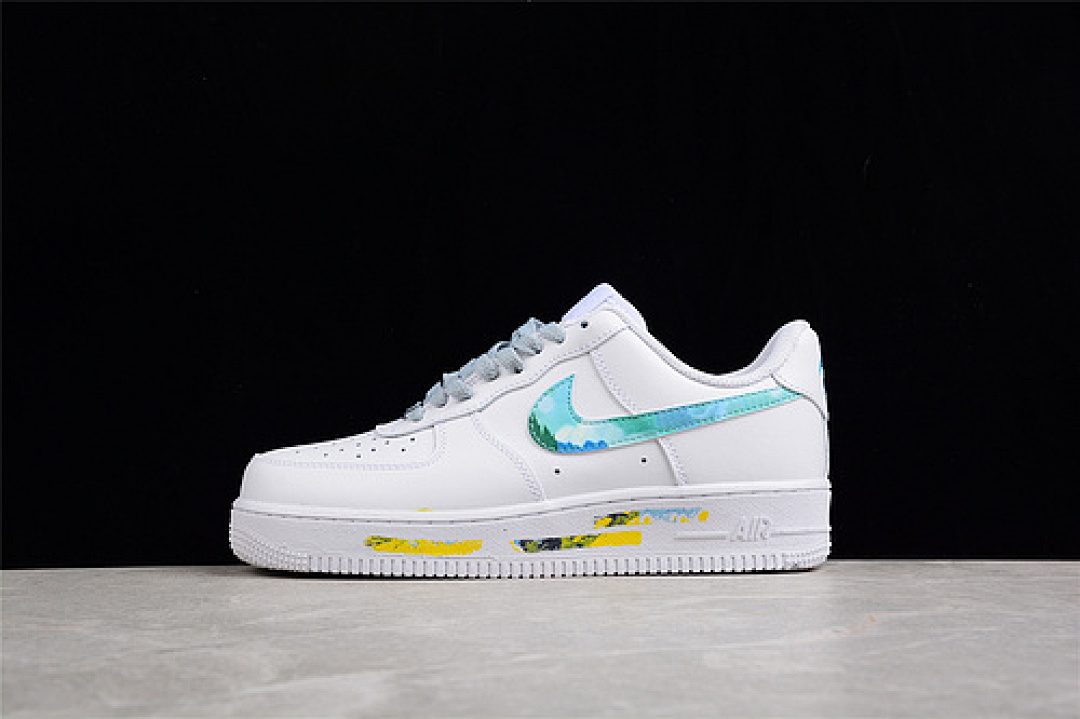 Nike [314192-117]-[AIR FORCE 1 LOW 07 WHITE/WHITE/LIGHT BLUE]-[WOMAN:36-39]-[MAN:40-45], photo 1