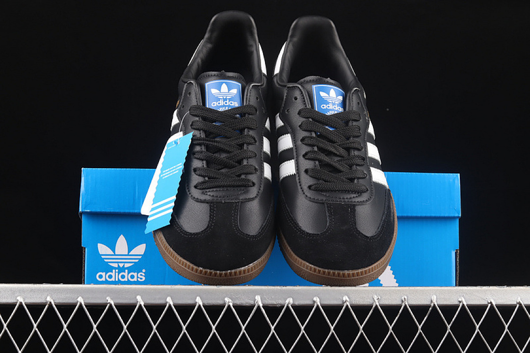 Adidas [B75807]-[SAMBA VEGAN SHOES CORE BLACK/CLOUD WHITE/CORE BLACK]-[MAN:39-45] - Image 13