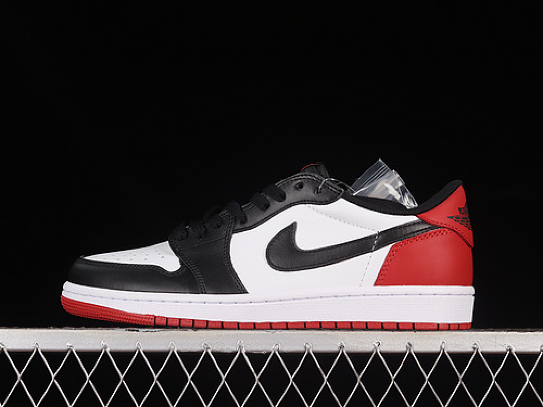 Jordan [CZ0790-106]-[AIR JORDAN 1 RETRO LOW OG BLACK TOE 2023 WHITE/BLACK/VARSITY RED]-[36-47.5], photo 1