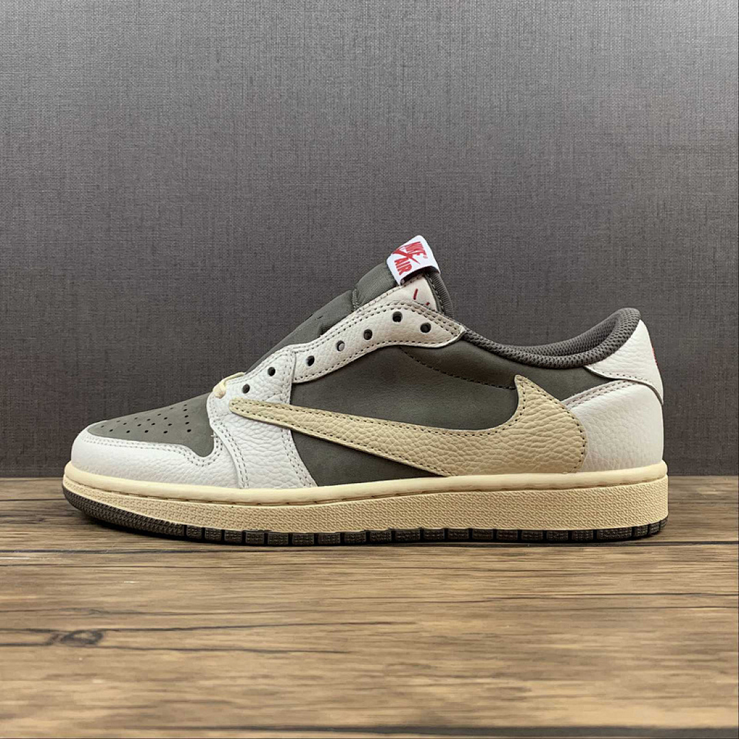 Jordan [DM7866-162]-[FRAGMENT DESIGN X TRAVIS SCOTT AIR JORDAN 1 LOW OG BLACK/DARK BROWN/WHITE], photo 1