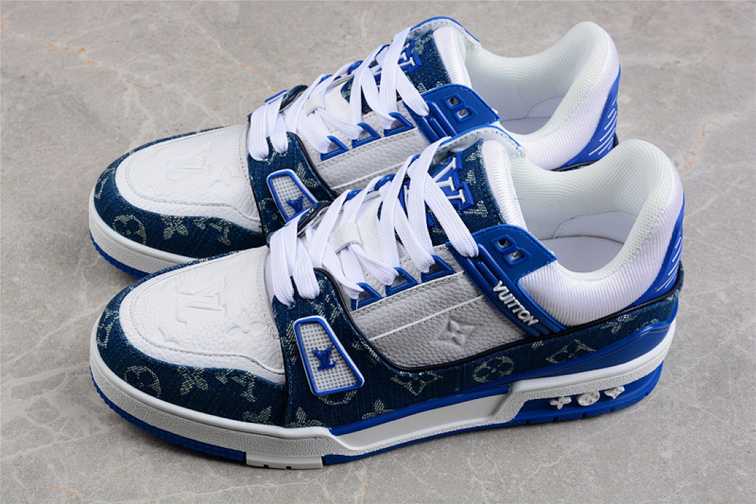 Louis Vuitton [L*V TRAINER SNEAKERS DARK BLUE/WHITE/DARK BLUE]-[MAN:38-45] - Image 10
