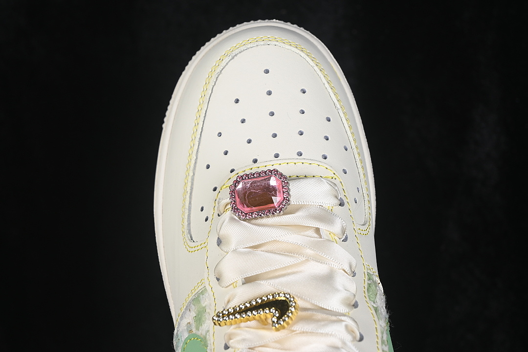 Nike [FJ7740-111]-[AIR FORCE 1 07 LOW CASUAL SNEAKERS WHITE/GREEN]-[WOMAN:36-39]-[MAN:40-45] - Image 9