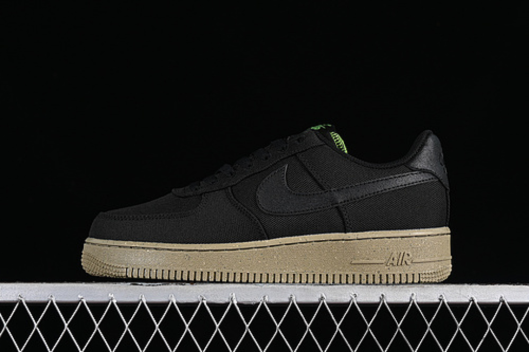 Nike [FJ4160-001]-[AIR FORCE 1 07 LOW SUSTAINABLE CANVAS PACK BLACK/NEUTRAL OLIVE/CHLOROPHYLL/EARTH], photo 1