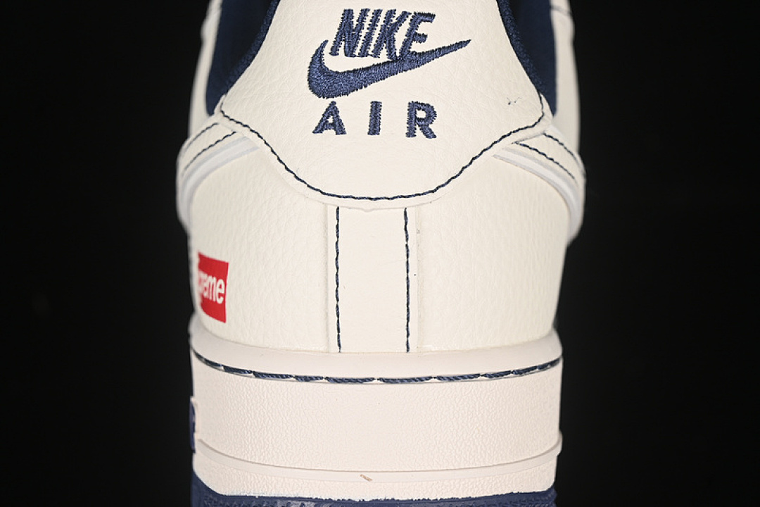Nike [HH7518-074]-[AIR FORCE 1 07 LOW SUPREME WHITE/BLUE/BLACK]-[WOMAN:36-39]-[MAN:40-45] - Image 7
