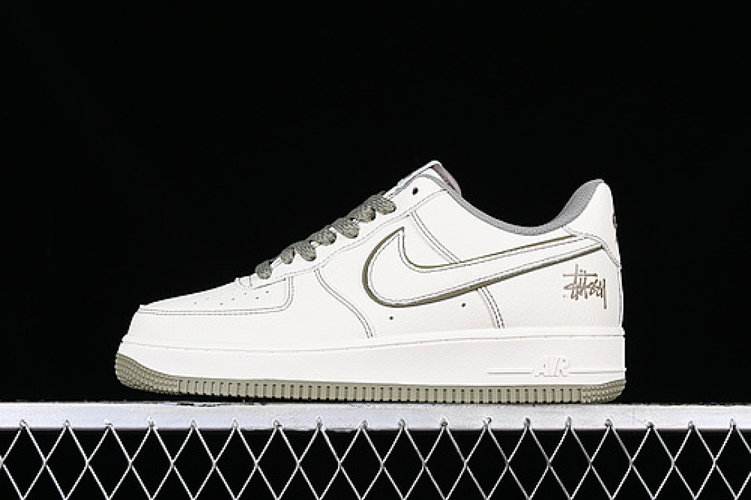 Nike [UN1635-777]-[STUSSY X AIR FORCE 1 07 LOW WHITE/GREY/GREEN]-[WOMAN:36-39]-[MAN:40-45], photo 1