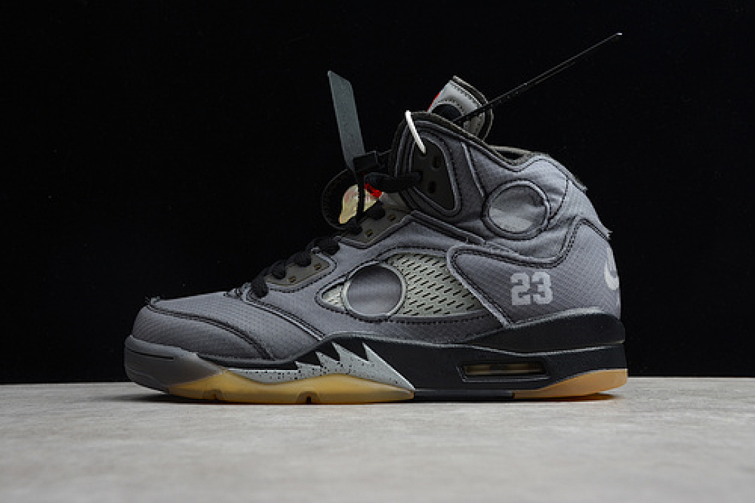 Jordan [CT8480-001]-[CJ AIR JORDAN 5 RETRO SP X OW BLACK/MUSLIN-FIRE RED]-[MAN:40-47.5], photo 1