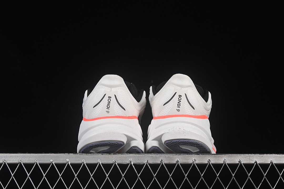 On Running [1162011 WBLC]-[HOKA ONE BONDI 9 WHITE/BLACK/ORANGE]-[WOMAN:36-39]-[MAN:40-45] - Image 14