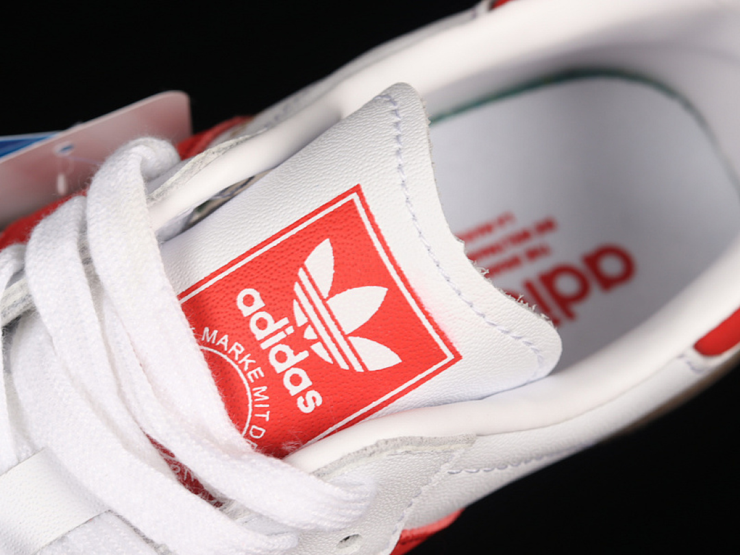 Adidas [B44628]-[SAMBA VEGAN OG FOOTWEAR WHITE/SCARLET/GUM]-[WOMAN:36-39]-[MAN:40-45] - Image 8