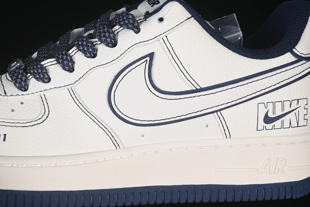 Nike [JP8028-013]-[AIR FORCE 1 07 LOW WHITE/BLUE]-[WOMAN:36-39]-[MAN:40-45] - Image 8