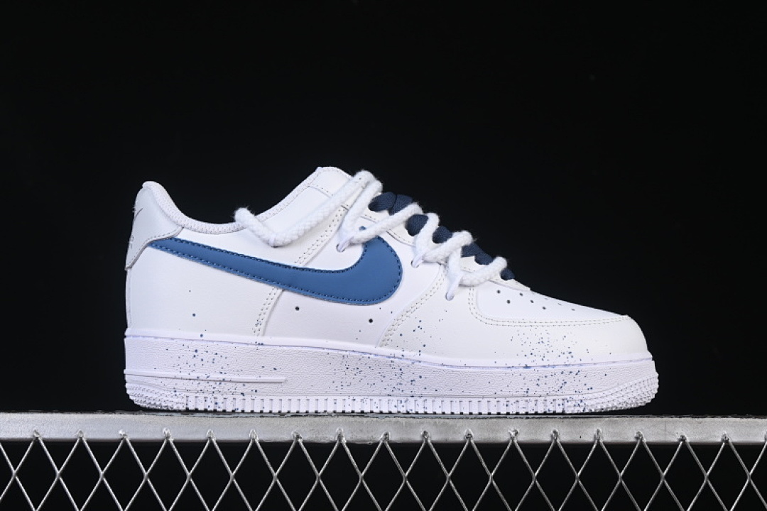 Nike [ZH0316-106]-[AIR FORCE 1 07 LOW WHITE/BLUE]-[WOMAN:36-39]-[MAN:40-45] - Image 16