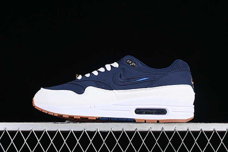 Nike AIR MAX 1 MIDNIGHT NAVY/OBSIDIAN/SAIL/METALLIC GOLD/GUM MEDIUM BROWN · FZ4831-400, photo 1