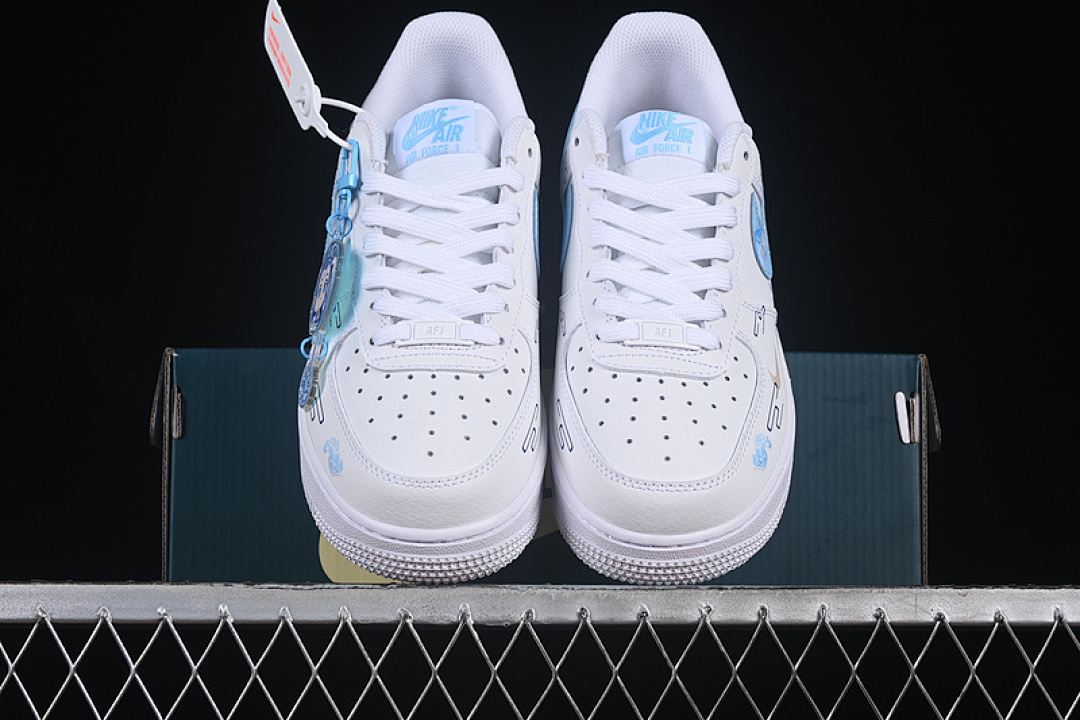 Nike [HF0022-010]-[AIR FORCE 1 07 LOW WHITE/BLUE]-[WOMAN:36-39]-[MAN:40-45] - Image 13