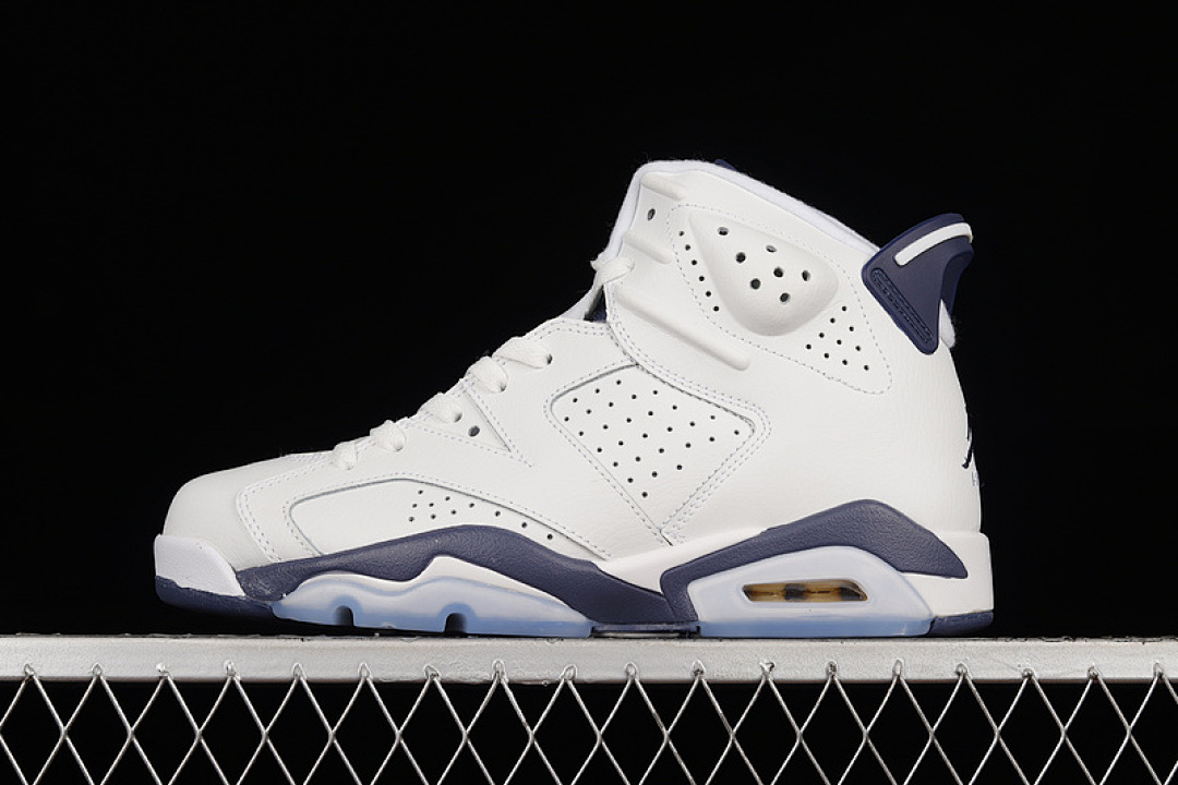 Jordan [CT8529-141]-[AIR JORDAN 6 RETRO 2022 WHITE/WHITE/MIDNIGHT NAVY]-[WOMAN:36-39]-[MAN:40-47.5], photo 1