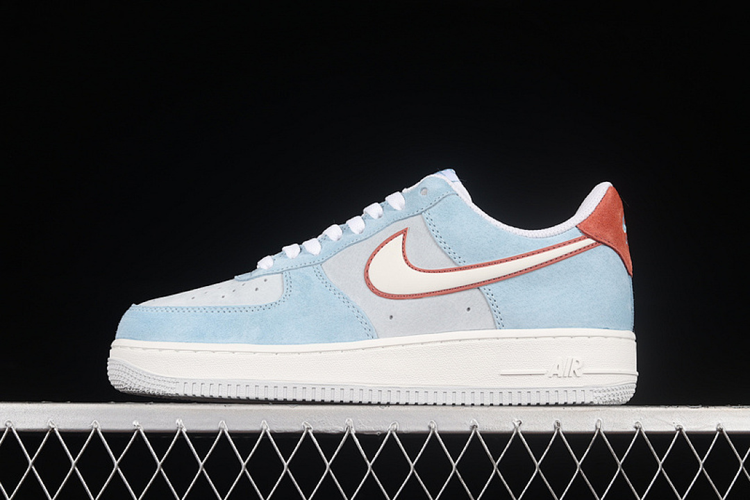 Nike [LZ6699-521]-[AIR FORCE 1 LOW BLUE/GREY/WINE RED]-[WOMAN:36-39]-[MAN:40-45], photo 1