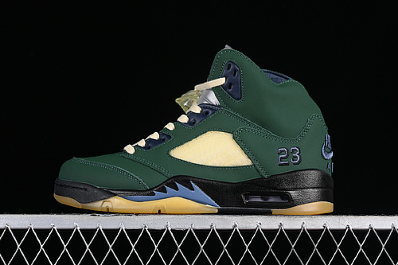 Jordan AIR Jordan 5 SE CRAFT LIGHT OREWOOD BROWN GREEN/YELLOW · FZ5758-003, photo 1
