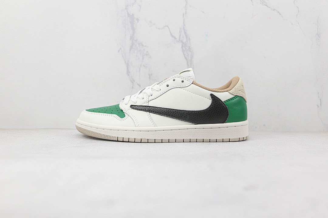 Jordan [DM7866-717]-[TRAVIS SCOTT X AIR JORDAN 1 LOW OG SP WHITE/BLACK/GREEN]-[UNSIEX:36-46], photo 1