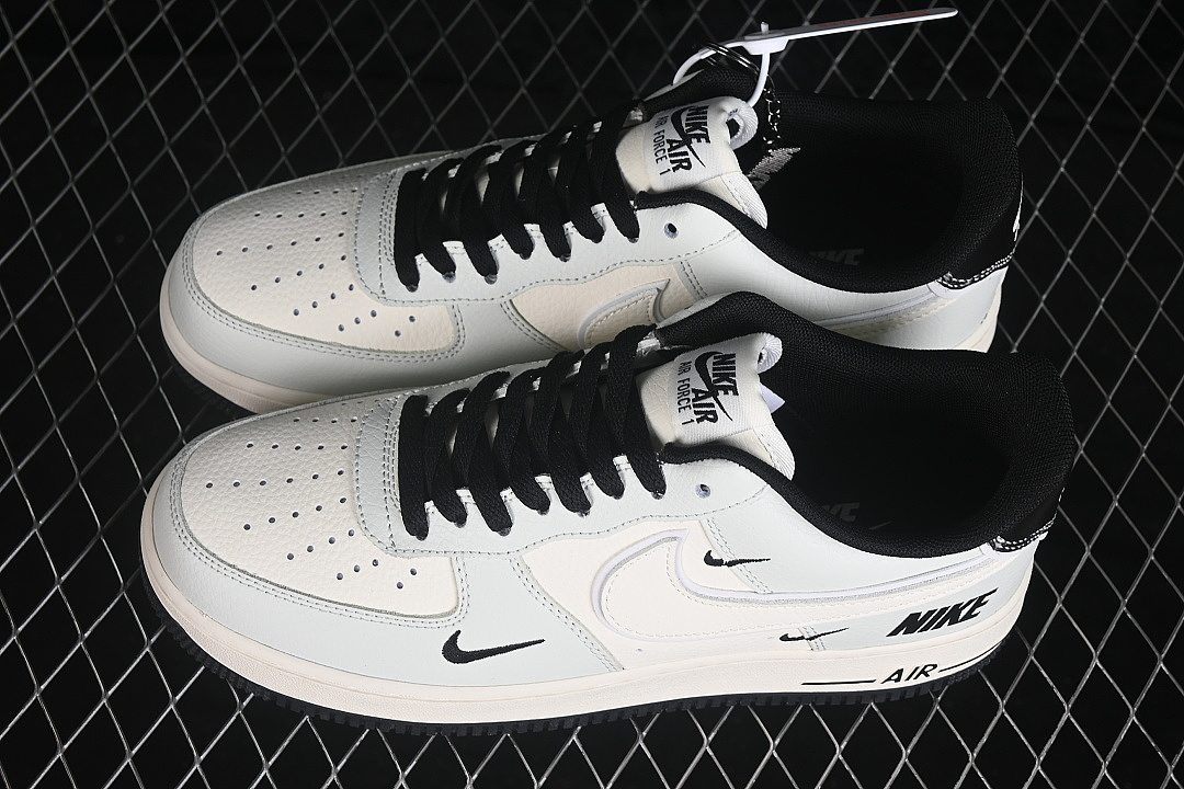 Nike [GS2288-012]-[AIR FORCE 1 07 LOW CASUAL SNEAKERS WHITE/BLACK]-[WOMAN:36-39]-[MAN:40-45] - Image 10
