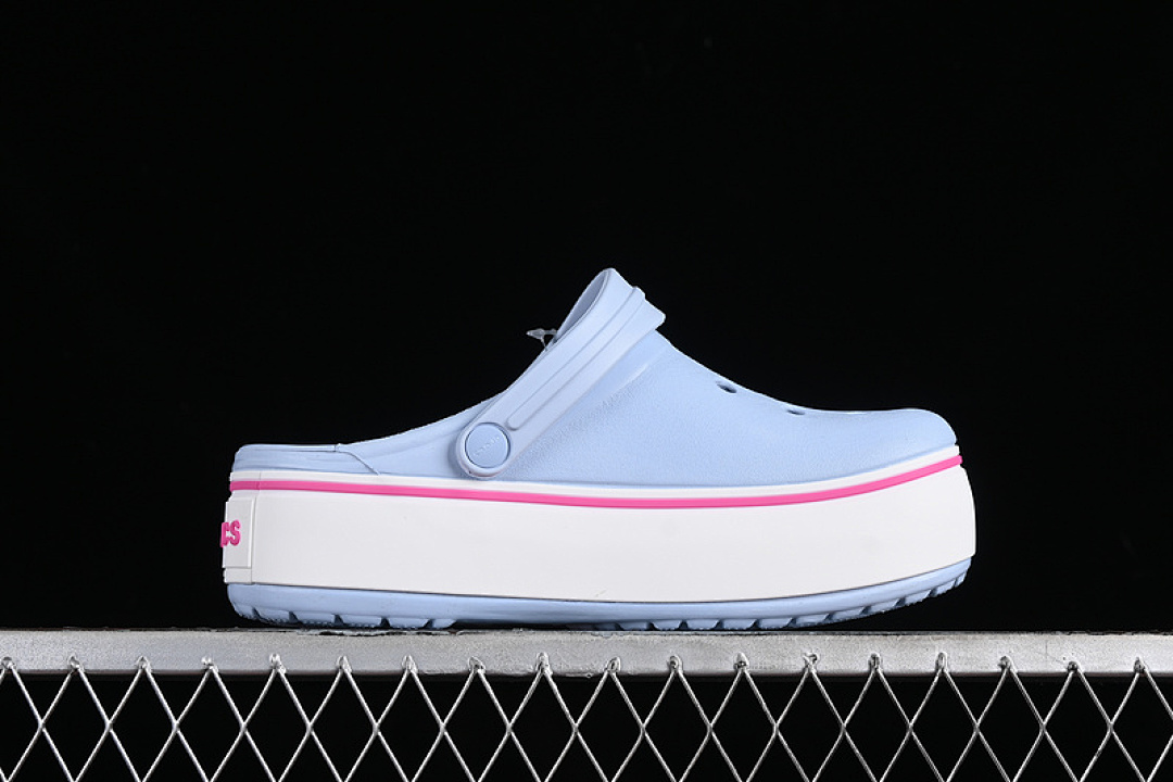 Crocs [CROCS CROCBAND PLATFORM RAINBOW WHITE/BLUE/PINK]-[WOMAN:36-40] - Image 12