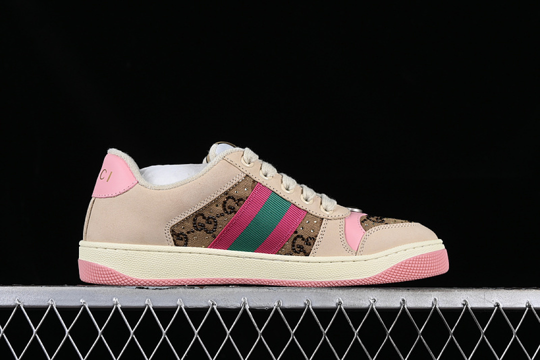 Gucci [9Y9209443]-[GU*CCI DISTRESSED SCREENER SNEAKER RED/GREEN/BROWN/PINK]-[WOMAN:35-39]-[MAN:40-44] - Image 14