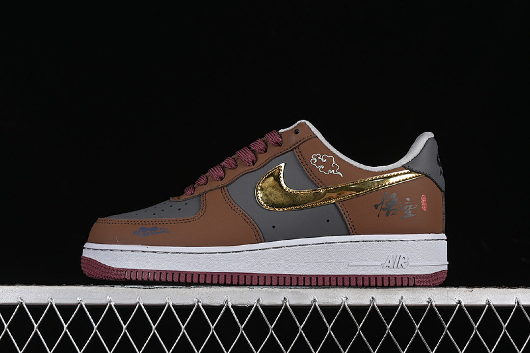 Nike [CW2288-111]-[AIR FORCE 1 07 LOW SUN GREY/GOLD/RED/YELLOW]-[WOMAN:36-39]-[MAN:40-45], photo 1