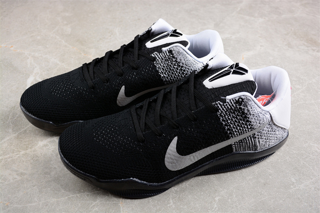 Nike [822675-105]-[KOBE 11 ELITE LOW LAST EMPEROR WHITE/GREY/BLACK]-[MAN:40-46] - Image 9
