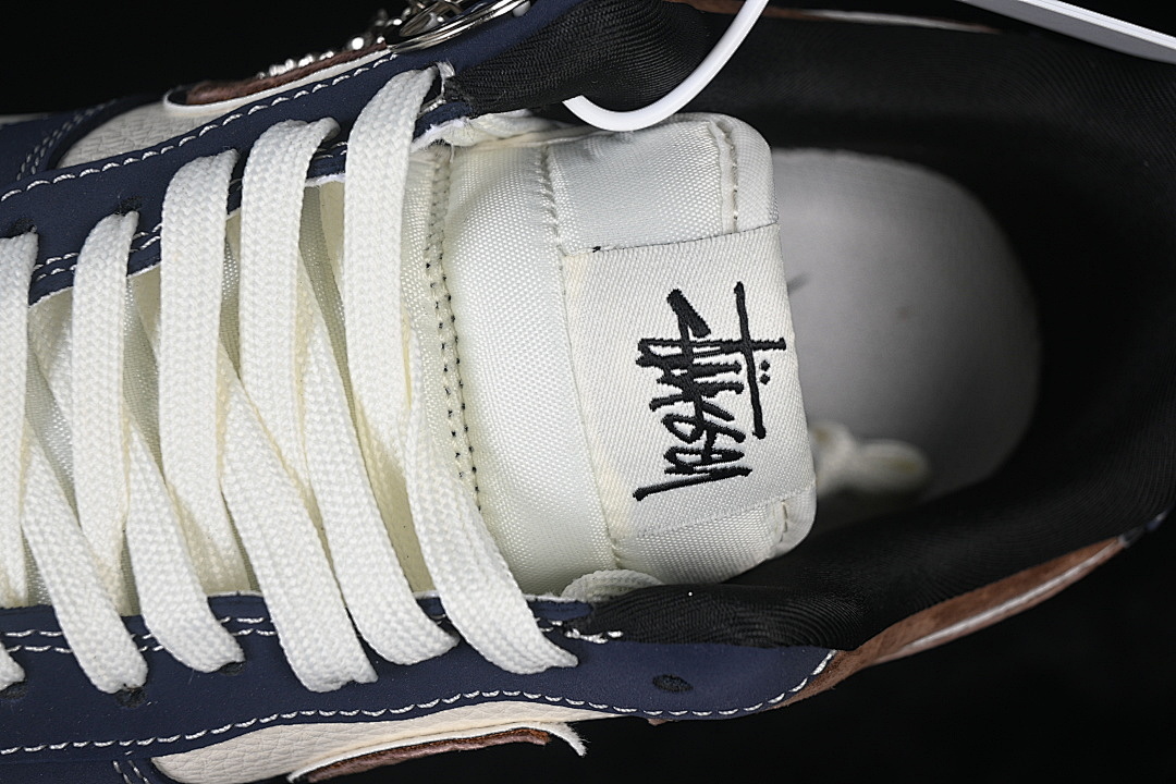 Nike [DF0188-105]-[AIR FORCE 1 07 LOW WHITE/NAVY BLUE/BROWN]-[WOMAN:36-39]-[MAN:40-45] - Image 9