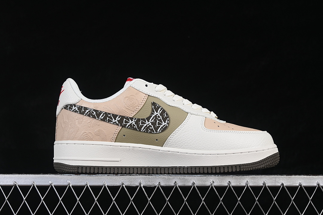 Nike [NH0601-537]-[AIR FORCE 1 07 LOW WHITE/BROWN/GREEN/RED]-[WOMAN:36-39]-[MAN:40-45] - Image 16