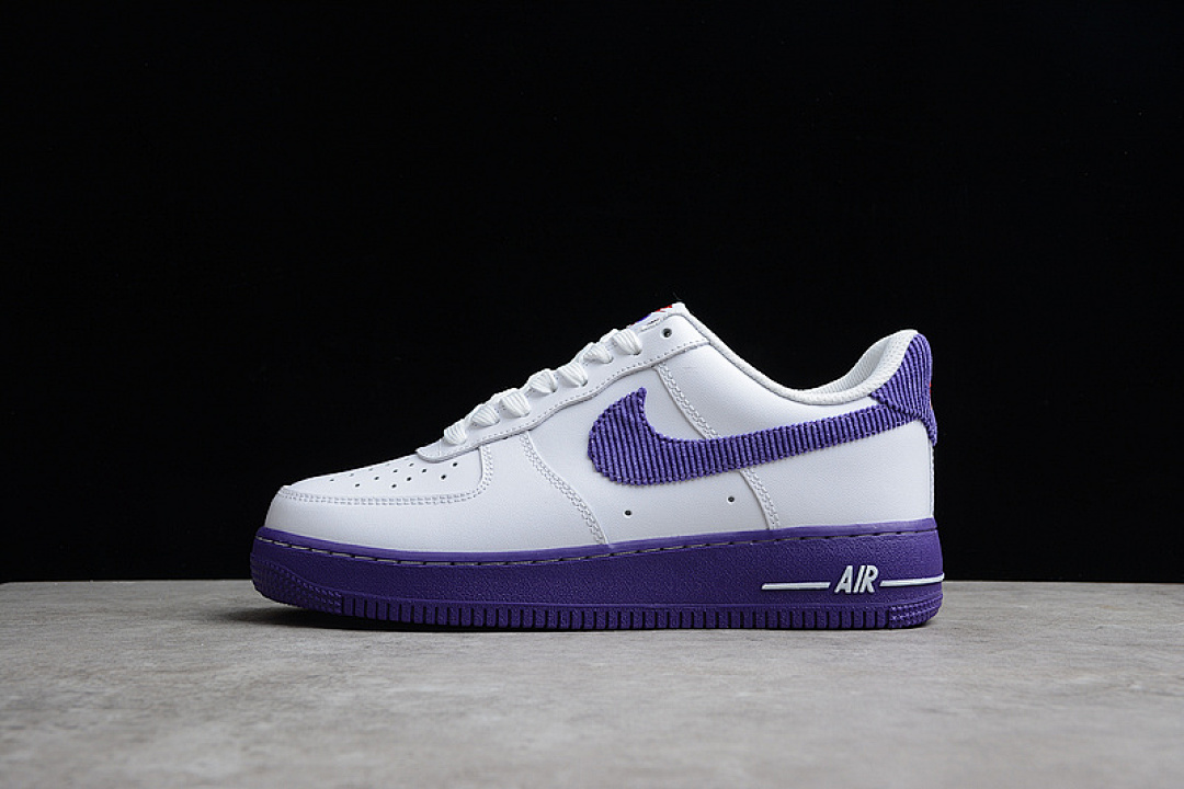 Nike [DB0264-100]-[AIR FORCE 1 LOW 07 LV8 EMB WHITE/WHITE/COURT PURPLE/COURT PURPLE]-[UNISEX:36-45], photo 1