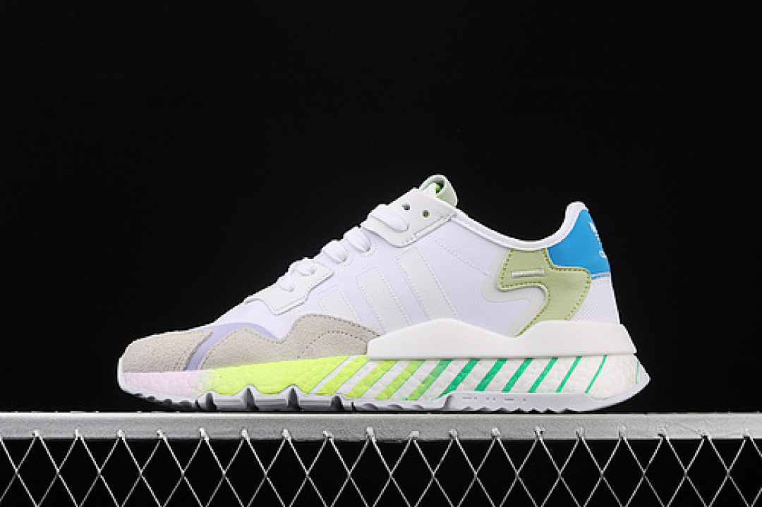 Unbranded [FV1338]-[NITE JOGGER SHOES CLOUD WHITE/BLUE/FLUORESCENT GREEN]-[UNISEX:36-45], photo 1
